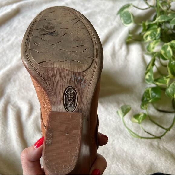 Sofft Studded Leather Heeled Mules - Picture 8 of 10